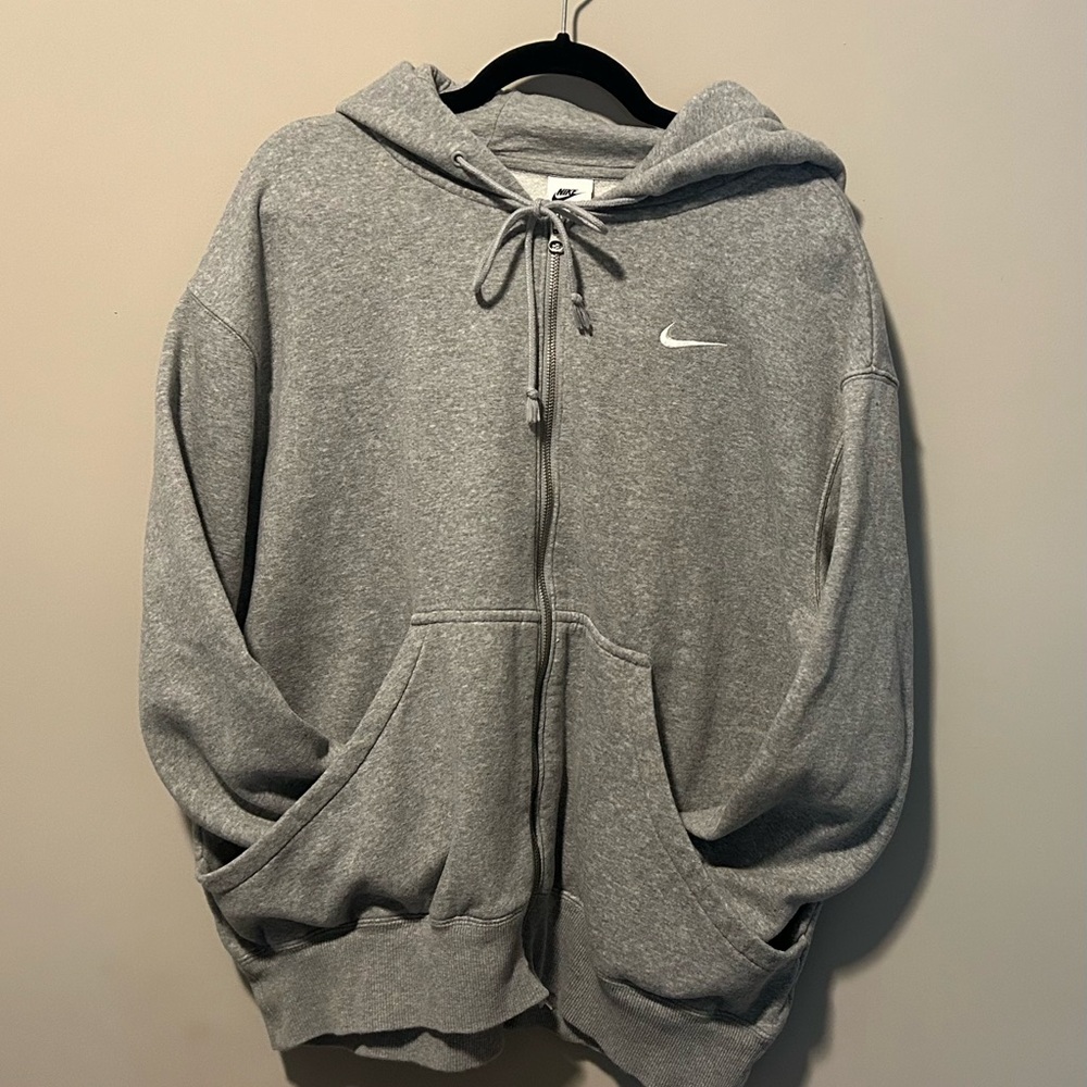 Women’s Nike Gray Full-Zip Phoenix Hoodie